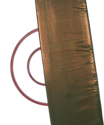 green copper colour plain shimmer fabric